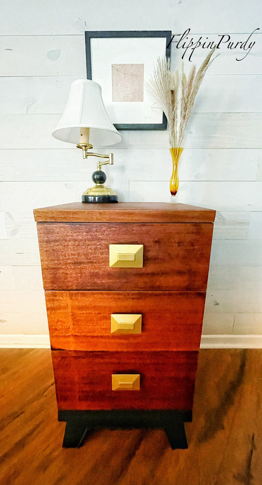 Vintage 1940's Cavalier Gentlemen's Chest 3 Drawers Fully Restored